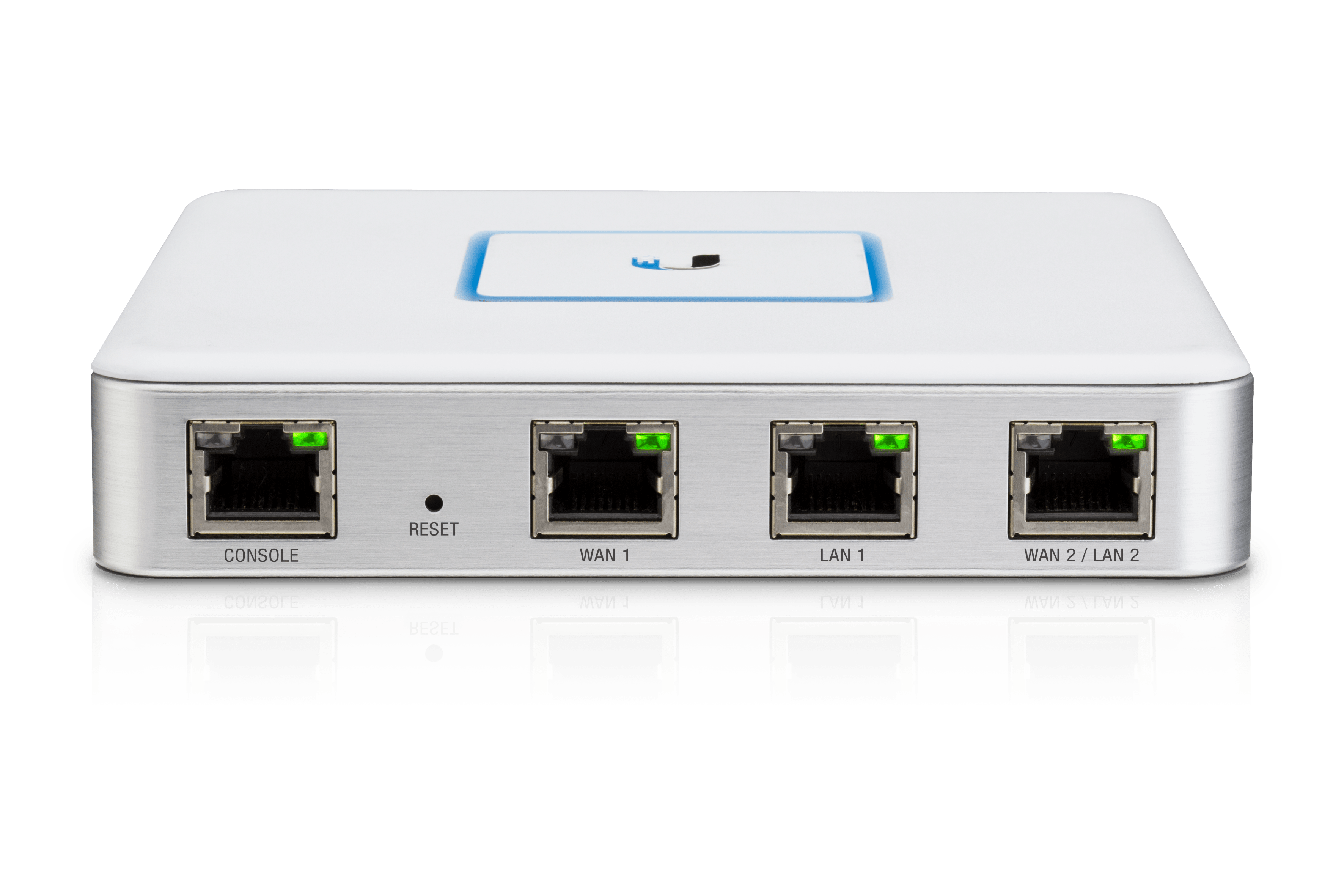 Unifi Security Gateway 3 UniFi Security Gateway front angle