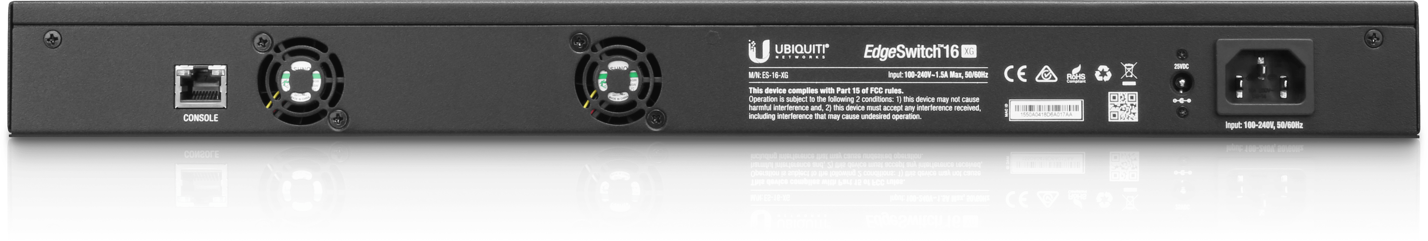 EdgeMax EdgeSwitch 16 XG 4 EdgeMax EdgeSwitch 16 XG back