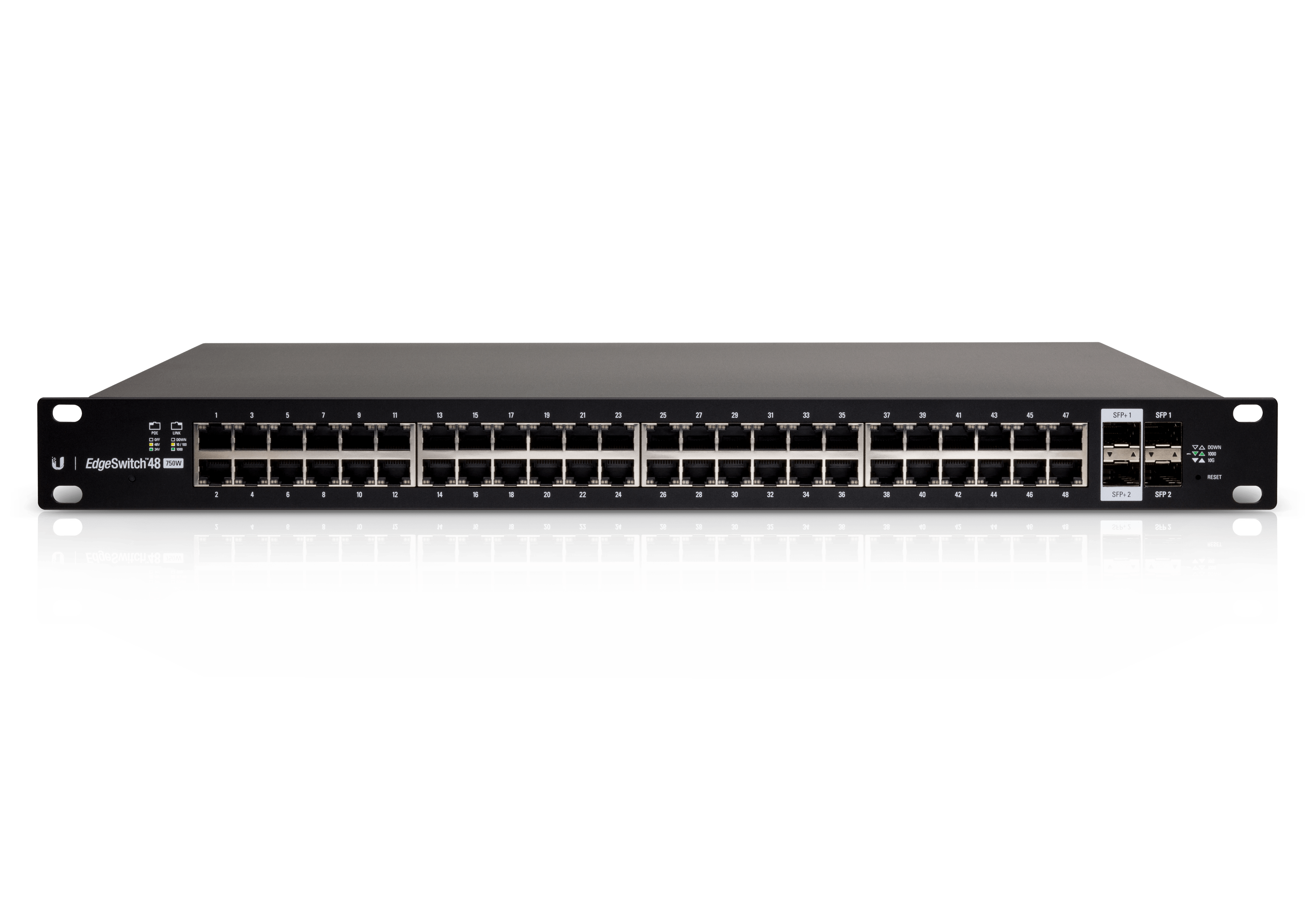 EdgeMax EdgeSwitch 48 750W 1 EdgeMax EdgeSwitch 48 750W front angle
