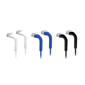 UniFi Ethernet Patch Cable white blue black angle
