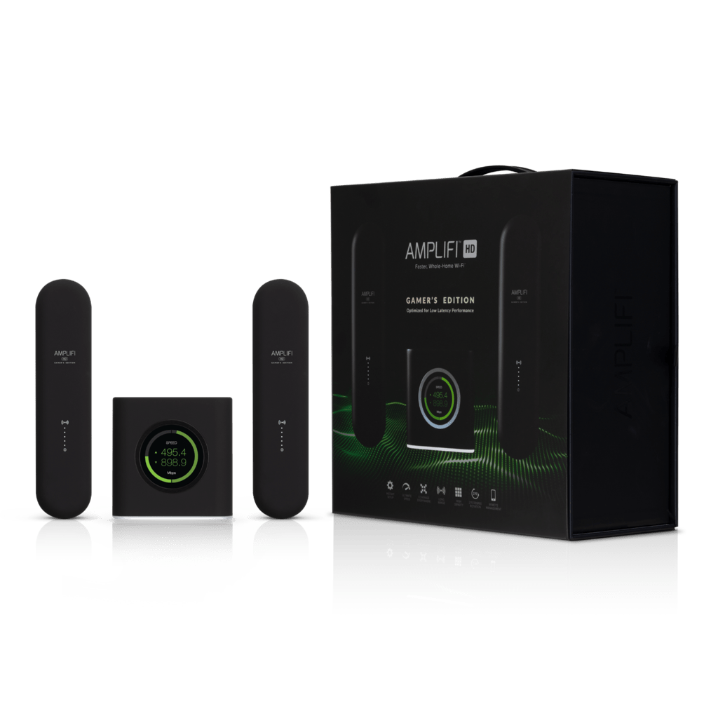 AmpliFi Mesh Wi-Fi System Gamers Edition 6 AmpliFi Mesh Wi-Fi System Gamers Edition with box