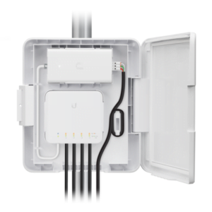UniFi Switch Flex Utility front with products mounted