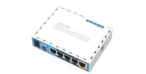 MikroTik hAP front top left angle