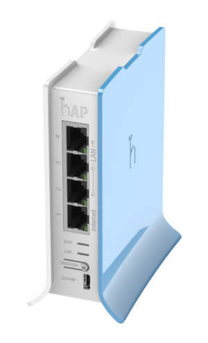 MikroTik hAP lite TC back left angle